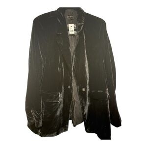 Lane Bryant Black Velvet Blazer Jacket Women’s Size 22 NWT
